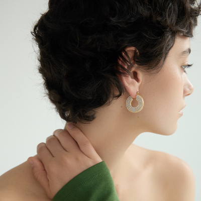 满钻耳饰AuRevoirLesFilles小众