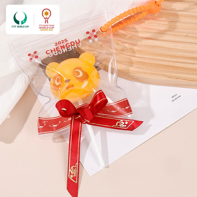 2025年成都混合团体世界杯乒乓赛事熊猫3D糖果挂件装饰包包挂件
