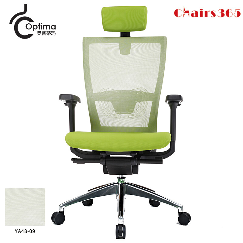 韩国OPTIMA人体工学电脑椅办公椅时尚升降转椅老板椅子皮质会议座