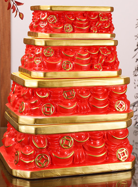 佛像底座观音菩萨陶瓷莲花座台供奉供佛圆形摆件垫高神像底座托架
