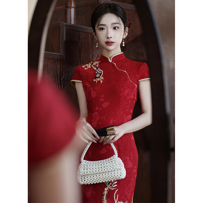 订婚礼服裙新中式高级感