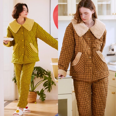 加厚加绒加厚翻领夹棉