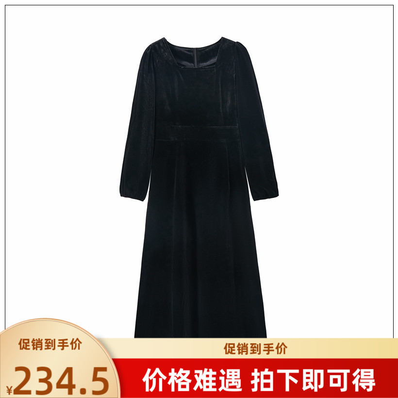 IZOLA伊佐拉春秋新品 长袖修身中长款秋冬女士连衣裙Z33L702