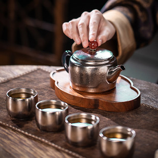 TAYOHYA/多样屋钛茶具礼盒送礼全套功夫茶具套装客厅家用茶壶茶杯