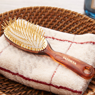 TAYOHYA多样屋浪漫玫瑰黄金梳精致气垫按摩梳子金针卷发美妆发梳