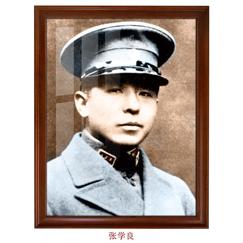 少帅张学良-接掌东北保安司令民国珍贵老照片彩色版微喷装饰画芯
