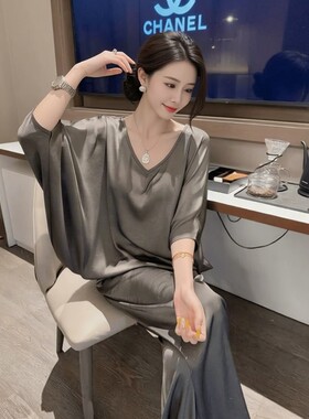 韩系松弛感夏季宽松显瘦套装