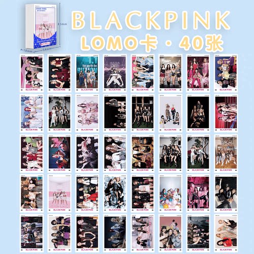 粉墨BLACKPINK精美LOMO卡Lisa金智秀朴彩英金智妮3寸小卡留言贺卡