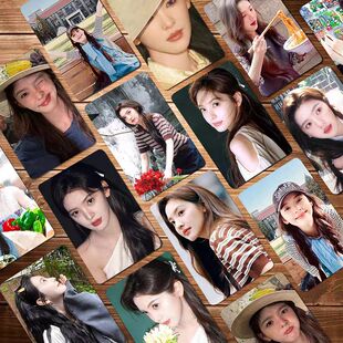 新款章若楠单人周边专辑小卡55张不重复盒装高清三寸拍立得LOMO卡