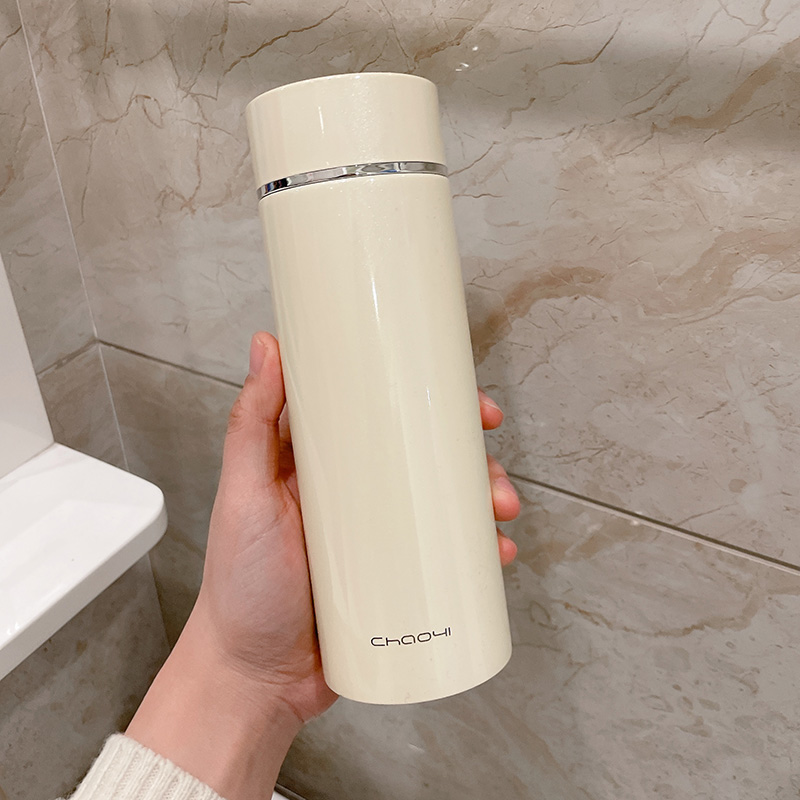 保温杯男款简约2025新款学生水杯子316不锈钢便捷茶水分离办公杯