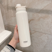 简约大容量保温水杯女2025新款 运动水壶便携304不锈钢杯学生男士