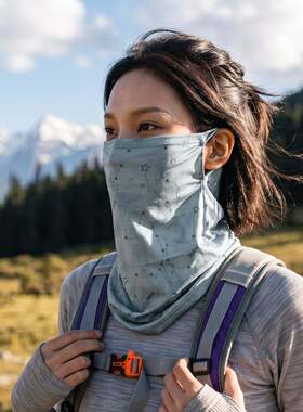 户外挂耳骑行防晒面罩女夏季徒步登山旅游口罩护颈围脖男骑车遮阳