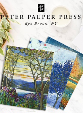 美国Peter Pauper Press复古精装B5笔记本精美高档送礼物记事本