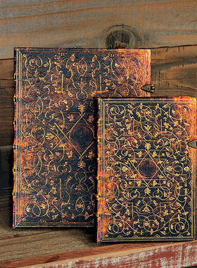 绝版Paperblanks笔记本Grolier格罗里埃格利亚装订图案复古记事本