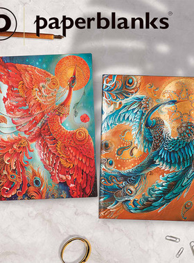 进口paperblanks复古笔记本幸福鸟天空火鸟精美高档文艺记事本子