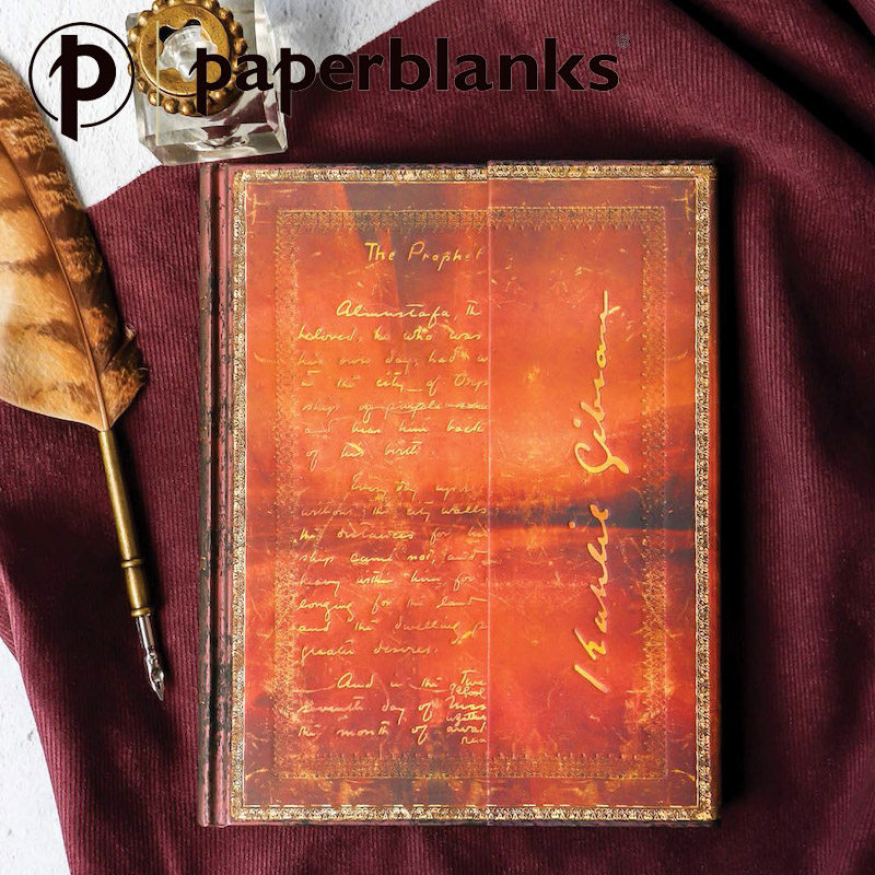进口现货paperblanks笔记本名人手稿美国诗人安吉罗纪伯伦记事本