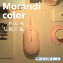 鼠标静音有线办公家用游戏适用惠普华硕联想戴尔笔记本电脑女生男