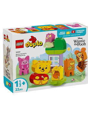 乐高得宝系列10457小熊维尼的生日派对男女孩积木玩具生日礼物