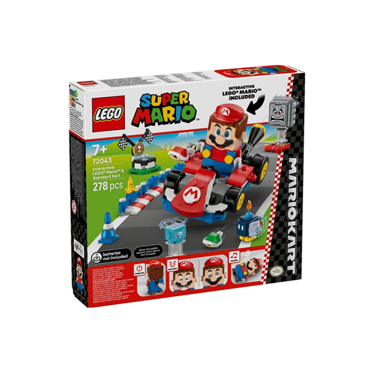 乐高72043马力欧卡丁车马力欧