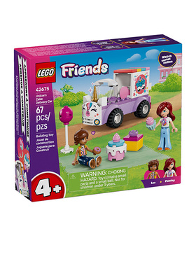 乐高女孩好朋友系列42675独角兽蛋糕送货车女孩拼搭积木玩具礼物