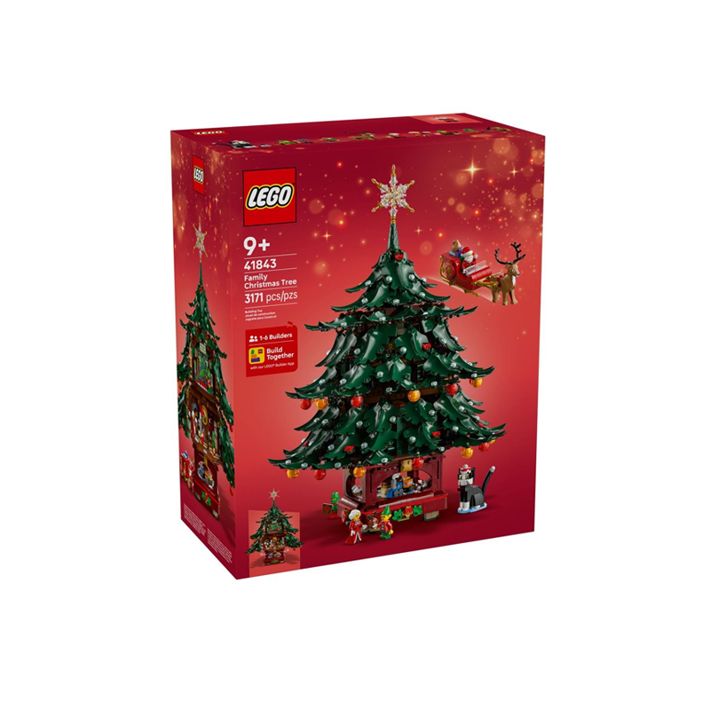 乐高新款41843家庭圣诞树