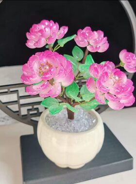琉璃贵妃牡丹仿真花DIY材料包