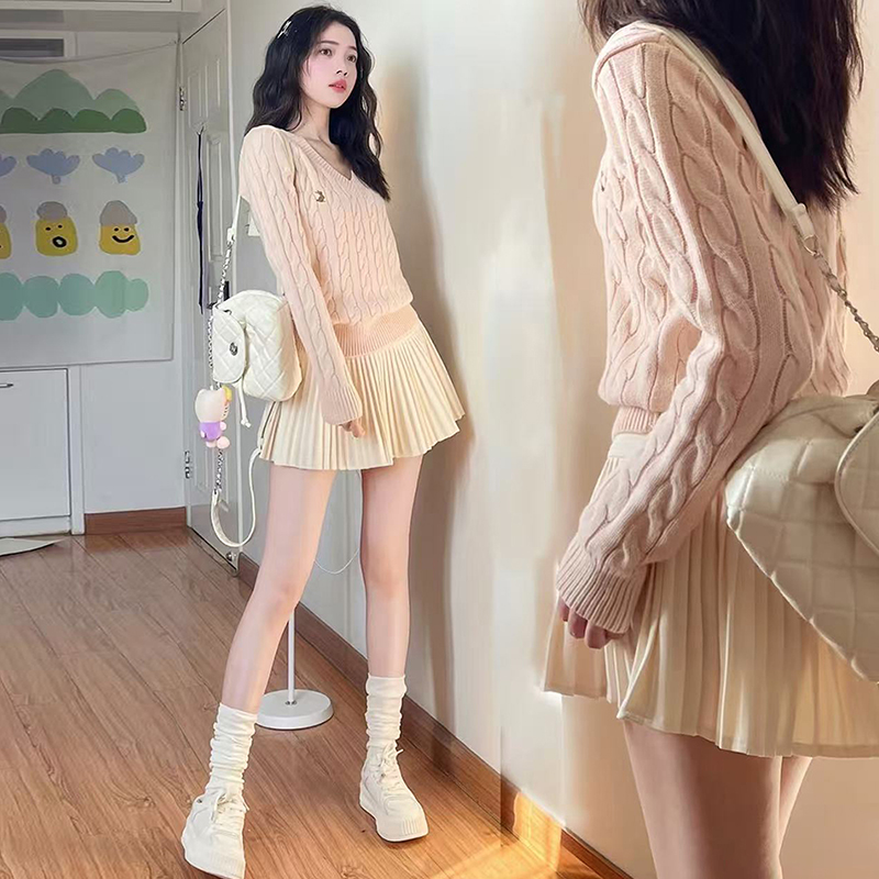 小个子a字半身裙高腰显瘦休闲裙