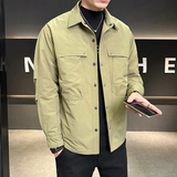 抖音~二棉夹克男装加棉加厚外套冬装轻薄棉服男JK2296-P125，男装夹克，电商D236（原A051）