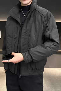 73棉27腈纶高品质80白鸭绒立领羽绒服男保暖外套YR798-P210图片