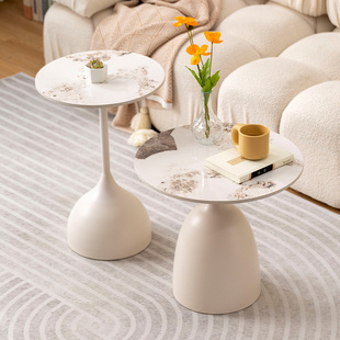 轻奢法式边几沙发艺术角几现代小户型客厅茶几简约网红创意柜头柜