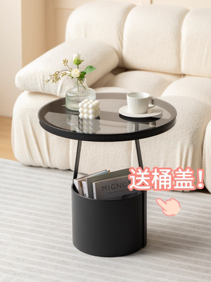 北欧简约钢化玻璃柜头柜