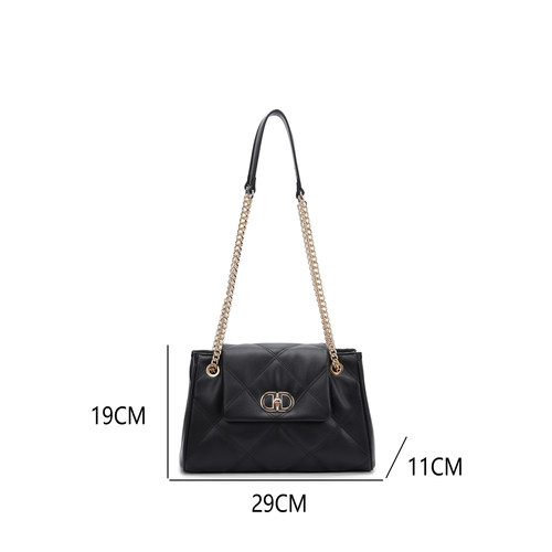 BV&GV/25年秋冬上新小香风百搭时尚气质复古手拎单肩包菱格斜挎包