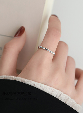 年年有鱼开口戒指男女通用