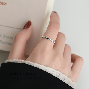 J622年年有鱼开口戒指女上岸好运鱼指环男ins 树脂M 情侣款