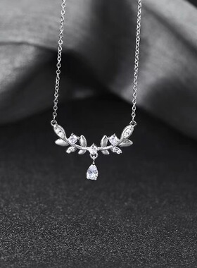 麦穗月桂女神项链女锁骨链