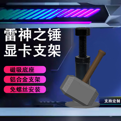 创意显卡支架手办雷神之锤