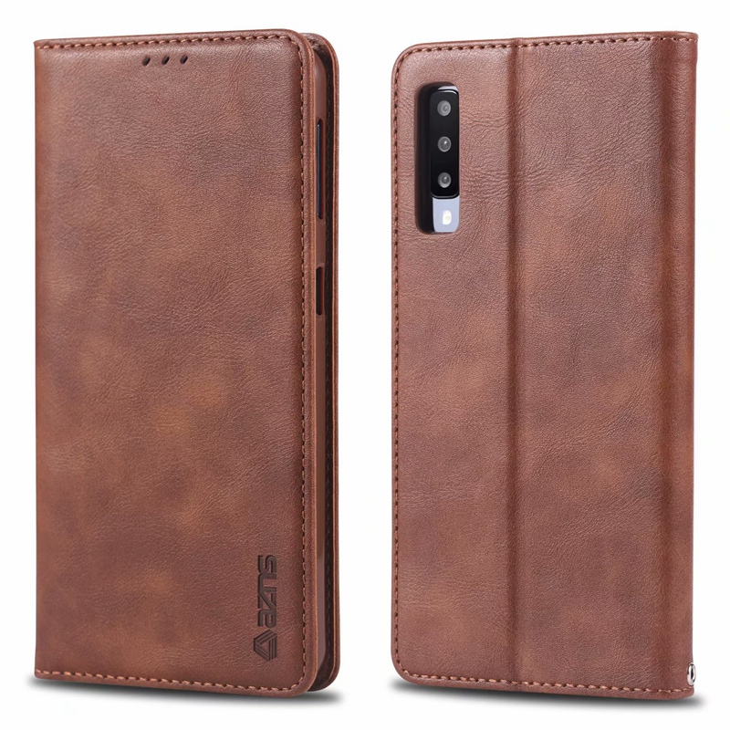 适用三星A70手机壳盖士乐GALAXYA70S保护皮套SM-A7050翻盖式外壳SMA7070男士女款高档A7O插卡商务硅胶全包7os