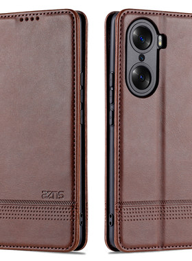 适用华为LSA一AN00荣耀60手机壳honor60PRO保护皮套605G防摔6o侧翻盖六十por外壳TNA男女anoo简约LSAAN高档