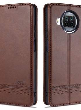 适用红米NOTE9PRO 5G版手机壳redminote9pro5g男女款小米M2003J6A1I翻盖皮套p0r简约商务pr保护外壳por防摔新