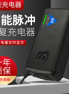 自动关机电动车电瓶充电器48V12AH60V20ah72V30A64V80V84V96V断电