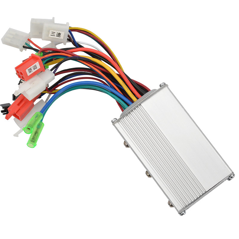 新款智能无刷电动车控制器36-48v350w24v250w8锂电池专用掌柜推荐