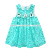 派克兰帝童装 2021夏装 女童小童蕾丝背心裙 清仓不退换 正品