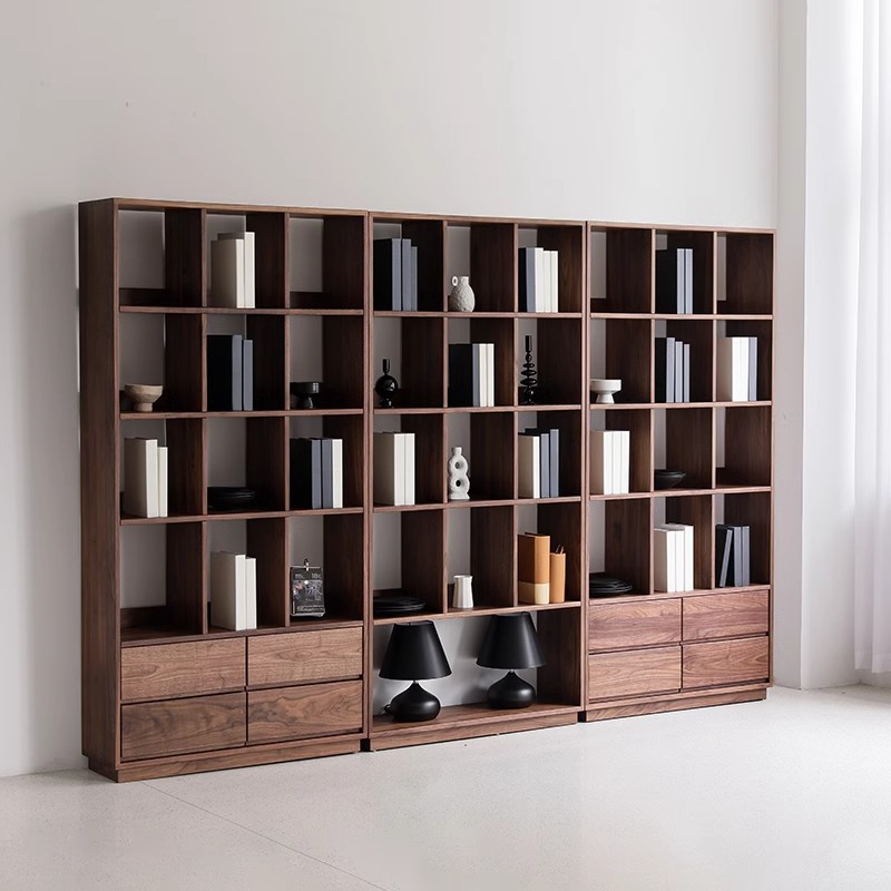 收纳简约现代日式书橱北欧置物柜