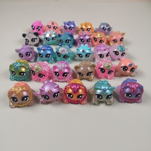 公仔饰品迷你儿童玩具 笔插 外贸散货ZURU 带闪粉彩虹独角兽