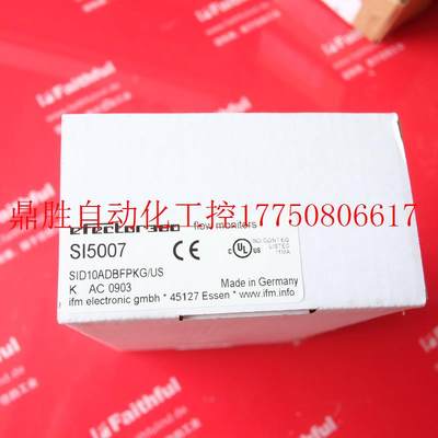 议价 SI5007 易福门全新流量传感传感器 SID10ADBFPKG/US-现货