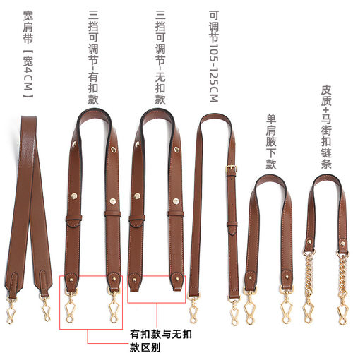 适用于古i驰马鞍包腋下肩带包包gucc改造斜挎带子替换包带配件带