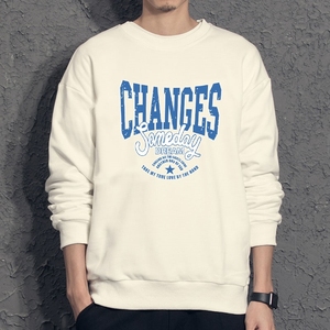 新款秋季卫衣男ins宽松潮流百搭秋冬款灰色圆领W014 P35 加绒P40,男装卫衣,星座414A-1（原B215-1）