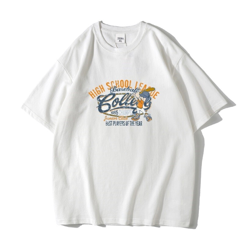 宽松纯短袖t恤男装潮流衣服半袖体恤衫潮牌情侣装A5082P25,男装T恤,星座414A-1（原B215-1）