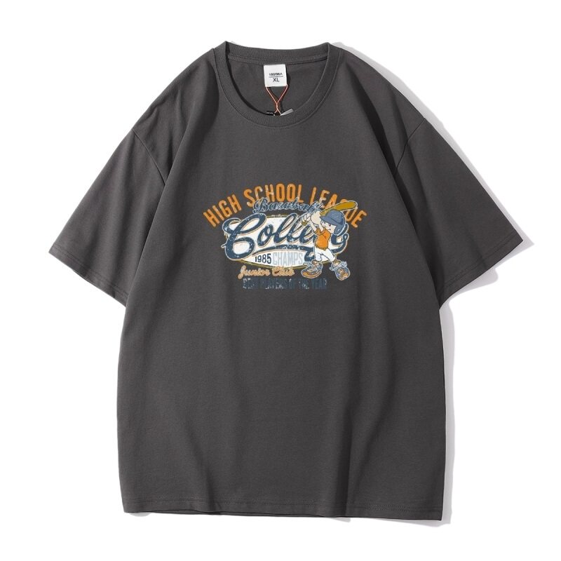 宽松纯短袖t恤男装潮流衣服半袖体恤衫潮牌情侣装A5082P25,男装T恤,星座414A-1（原B215-1）