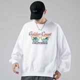 新款秋季卫衣男ins宽松潮流百搭秋冬款灰色圆领1803P35加绒，男装卫衣，星座414A-1（原B215-1）